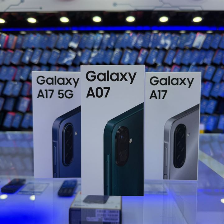 Smartphone Galaxy em exposição