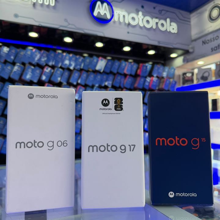 Smartphone Motorola em exposição